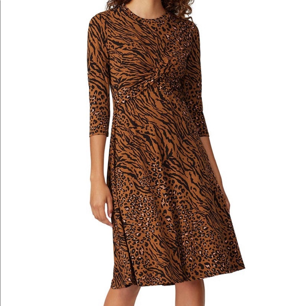 Donna Morgan animal print dress size 0